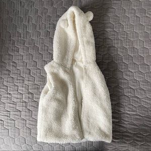 Gymboree Hooded Fluffy Vest w/ ears